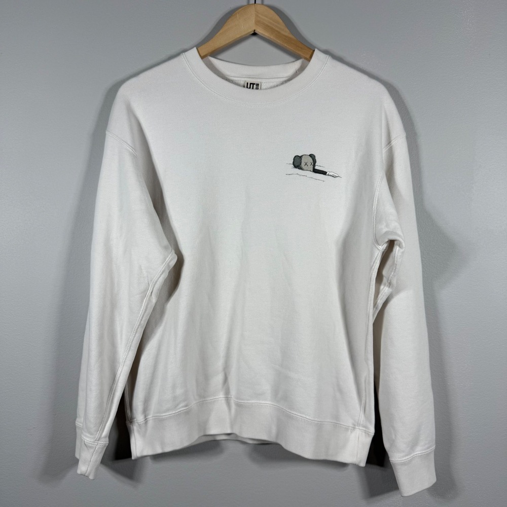 Uniqlo x KAWS Graphic Sweatshirt Off-White - Size S